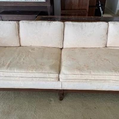 KVS069 - 2 Vintage Sofas (1 Sofa Missing Cushions)