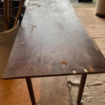 KVS044 - Folding Metal Utility Table 