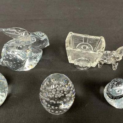 Glass Paperweights & Friend