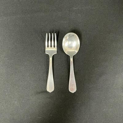 Sterling Baby Fork And Spoon 