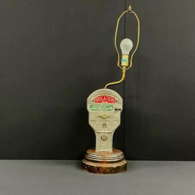 Vintage Parking Meter Lamp