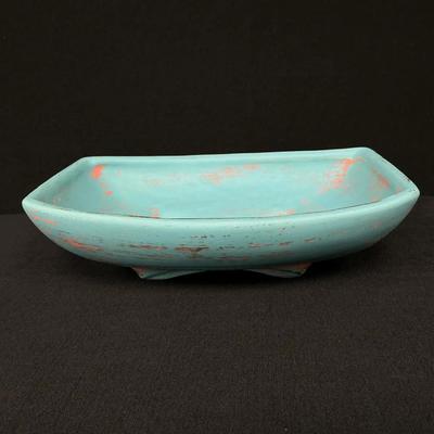 McCoy Pottery Turquoise Low Planter