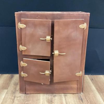 Vintage Metal Ice Box 