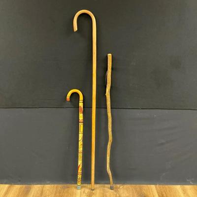 Wooden Walking Staffs 
