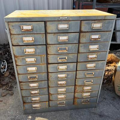 30 Drawer Steel Cabinet