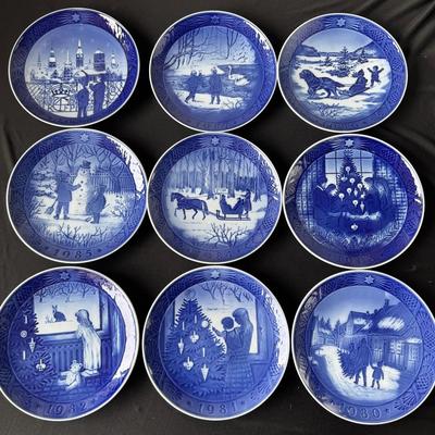 Royal Copenhagen Christmas Plates 1980-1988