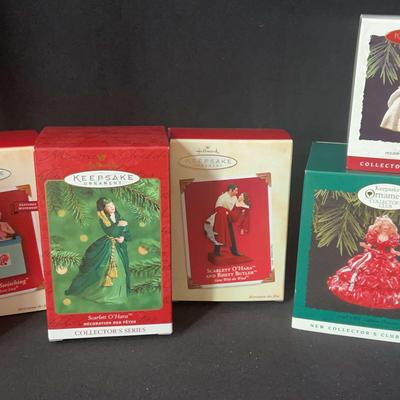 Hallmark Keepsake Ornaments Featuring I Love Lucy, Gone With The Wind, And Barbie ￼