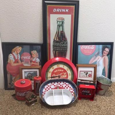 Coca-cola Vintage Replica Decor And Serving Lot