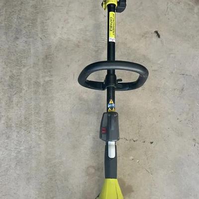 Ryobi 2-Cycle String Trimmer With Auxiluary Wheel Attachment 