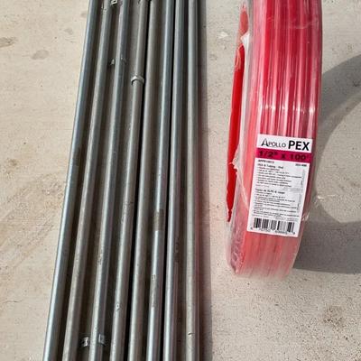 3/4” EMT Conduit and 1/2” PEX Pipe