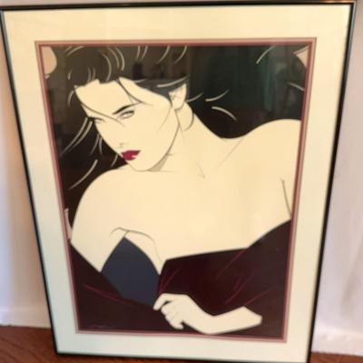 Patrick Nagel Print Matted And Framed Lot 2