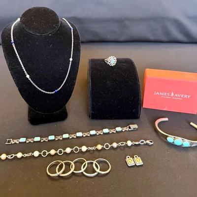 James Avery STERLING Silver Jewelry & Vintage turquoise bracelets 