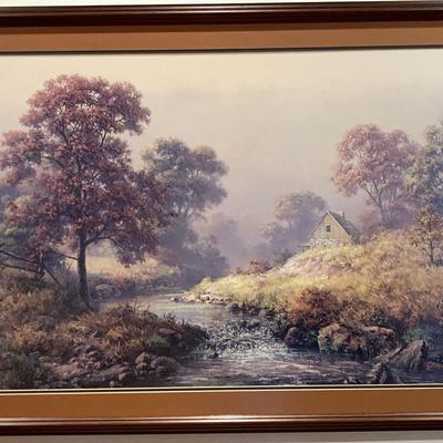 Large Framed Landscape Print