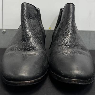 Women’s Black Leather Ankle Boots – Size US 8.5M (EUR 39.5)
