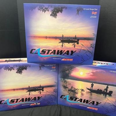Castaway 1:24 Scale Ranger & Nitro Bass Boat Collection: John Force, Earnhardt Jr. & Sterling Marlin