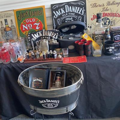 Jack Daniel's Collection Featuring Ice Bucket & Vintage Signs