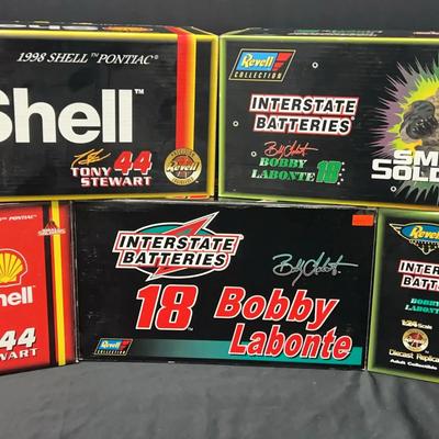 Revell NASCAR Die Cast Cars, featuring Tony Stewart & Bobby Labonte, 1:18 & 1:24 Scale