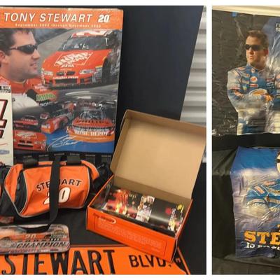 Tony Stewart Fan Memorabilia Collection Featuring Posters, Apparel, Accessories & Display Items