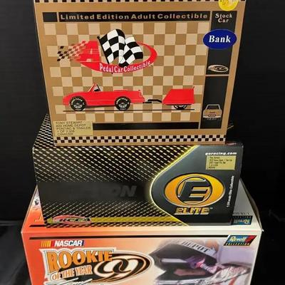 Tony Stewart 1:18 Scale Rookie of the Year Car, 1:24 Scale Elite Car & Pedal Car