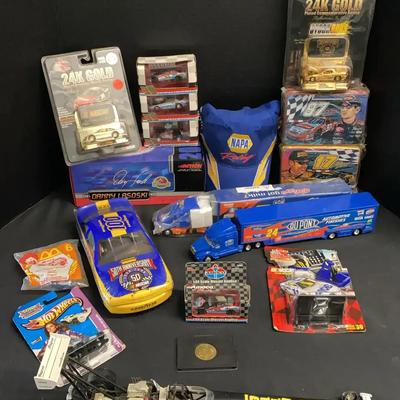 NASCAR & Racing Collectibles Selection Featuring Kellogg’s, DuPont Trucks & Snap-On Dragster