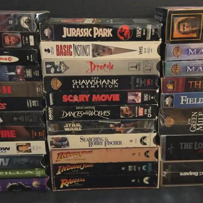 VHS Movie Collection, featuring The Matrix, Indiana Jones & More