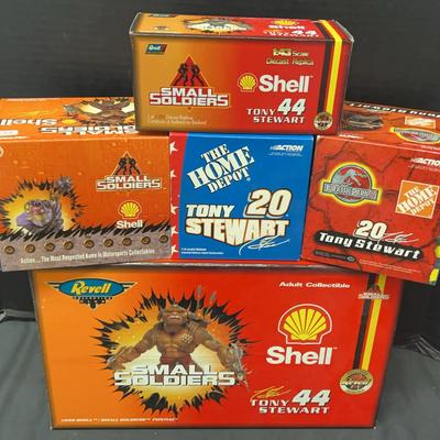 Tony Stewart Collectibles Featuring Small Soldiers Cars & Display Helmets