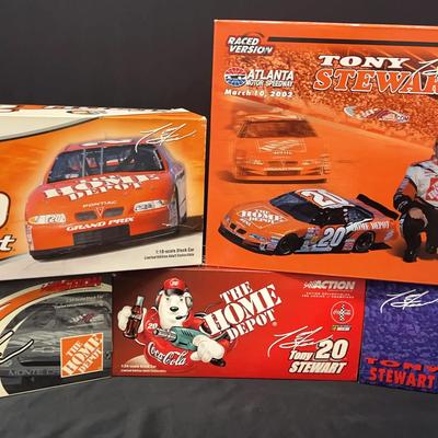 Tony Stewart #20 NASCAR Die Cast Cars, 1:18 & 1:24 Scale