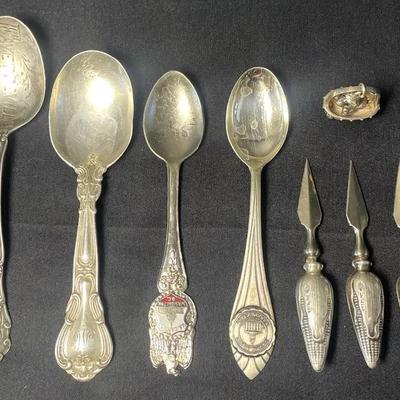 Sterling Silver Spoons & Others (100.5 g)