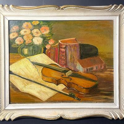 Florence M. Champion Still Life Oil Painting 