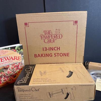 Pampered Chef Baking Stone & Cooking Essentials