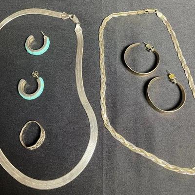 Sterling Silver 925 Jewelry (45.9 g)