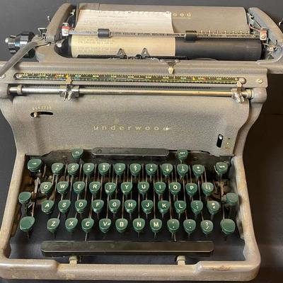Antique Underwood Manual Typewriter 