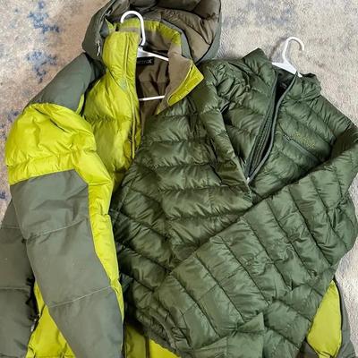 Marmot Men’s Green Shell (Size L) & Puffer Jacket (Size XL)