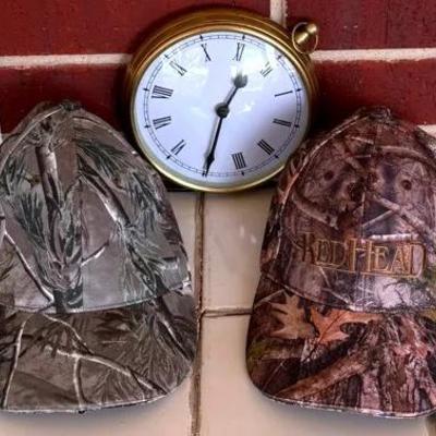Light-Up Camo Hats and Stylish Clock 