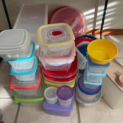 Large Assortment of “Tupperware” and More Containers 