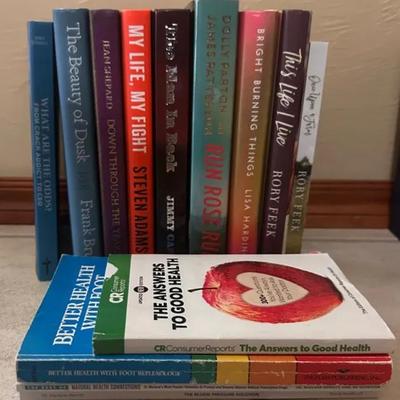 Modern Hardcover Books Memoirs, Fiction and Health Guides