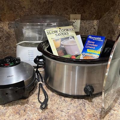 Slow Cooker, Food Steamer, Waffle Maker and More