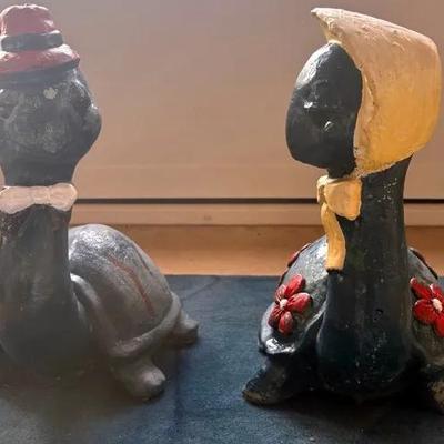 Vintage Turtle Statues Garden Decor
