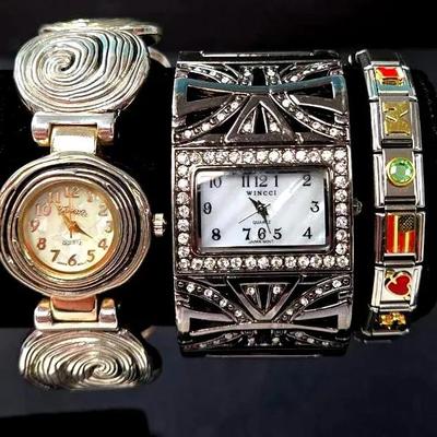 "Wincci" Watch, "Geneva" Cuff Watch, and Bracelet 