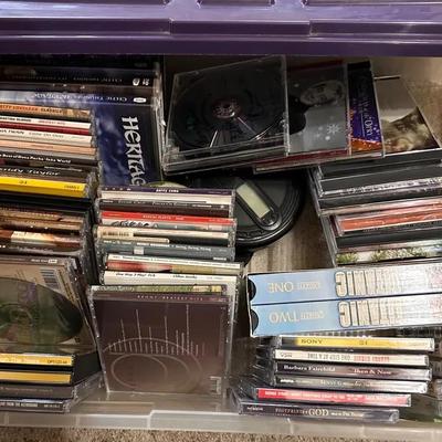 CDs, VHS, DVDs and CD Player