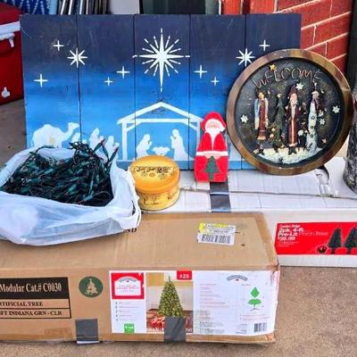 Christmas Trees, Lights, and Signs 