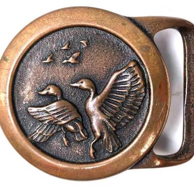 "Tech-Ether Guild" 1978 'Flight' Solid Brass Belt Buckle