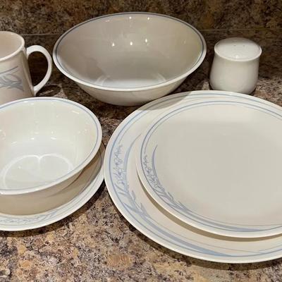 “Corelle By Corning” Blue Dusk Dish Set 