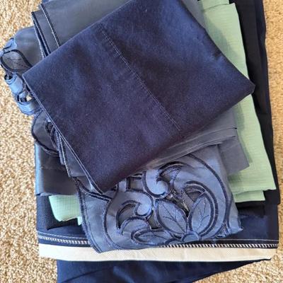 Blue Curtains & Bedding