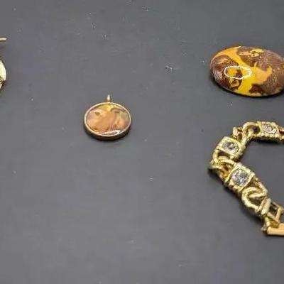 Chain Panel Style Bracelet Featuring Clear Rhinestones, and more