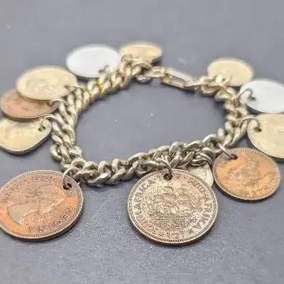 Coin Charm Bracelet