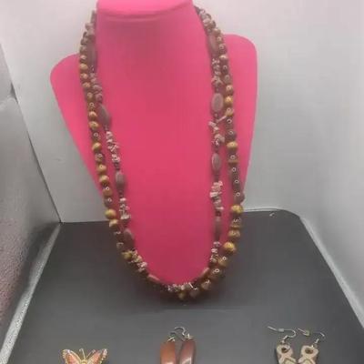 Tiger's Eye Beaded Necklace  and more