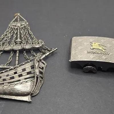 Large Sailboat Pendant, Burberry Belt Holder