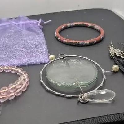 Vintage Cloisonne Bangle, Alex & Ani Vintage, Artisan Glass Piece Wired Plus