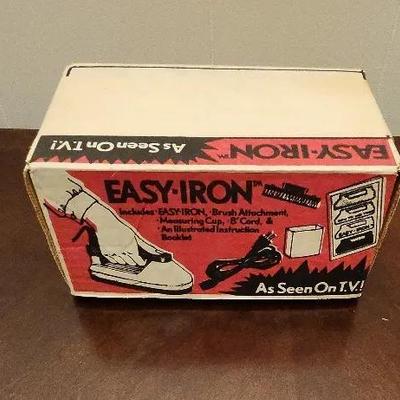 Vintage Easy-Iron travel iron, which was "As Seen On T.V.!"
